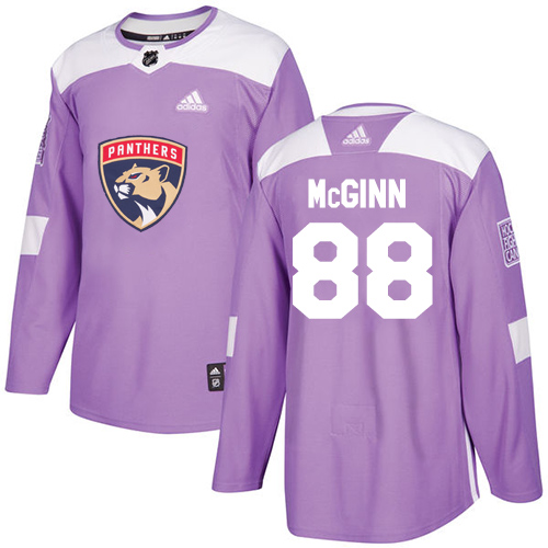 Adidas Panthers #88 Jamie McGinn Purple Authentic Fights Cancer Stitched NHL Jersey
